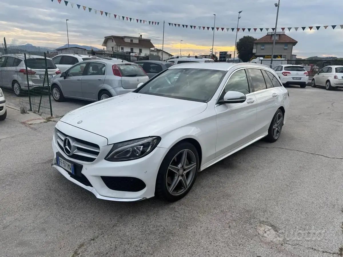 Begagnad Mercedes C220 Premium 170 HK (125 kW) 2016 Vit Kombi