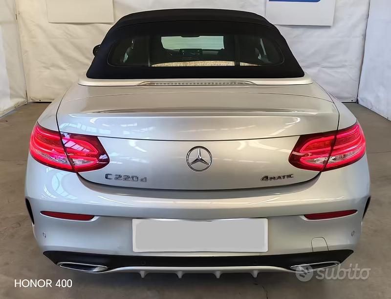 Usata Mercedes C220 Premium Plus 169 CV (124 kW) 2018 Grigio Cabrio