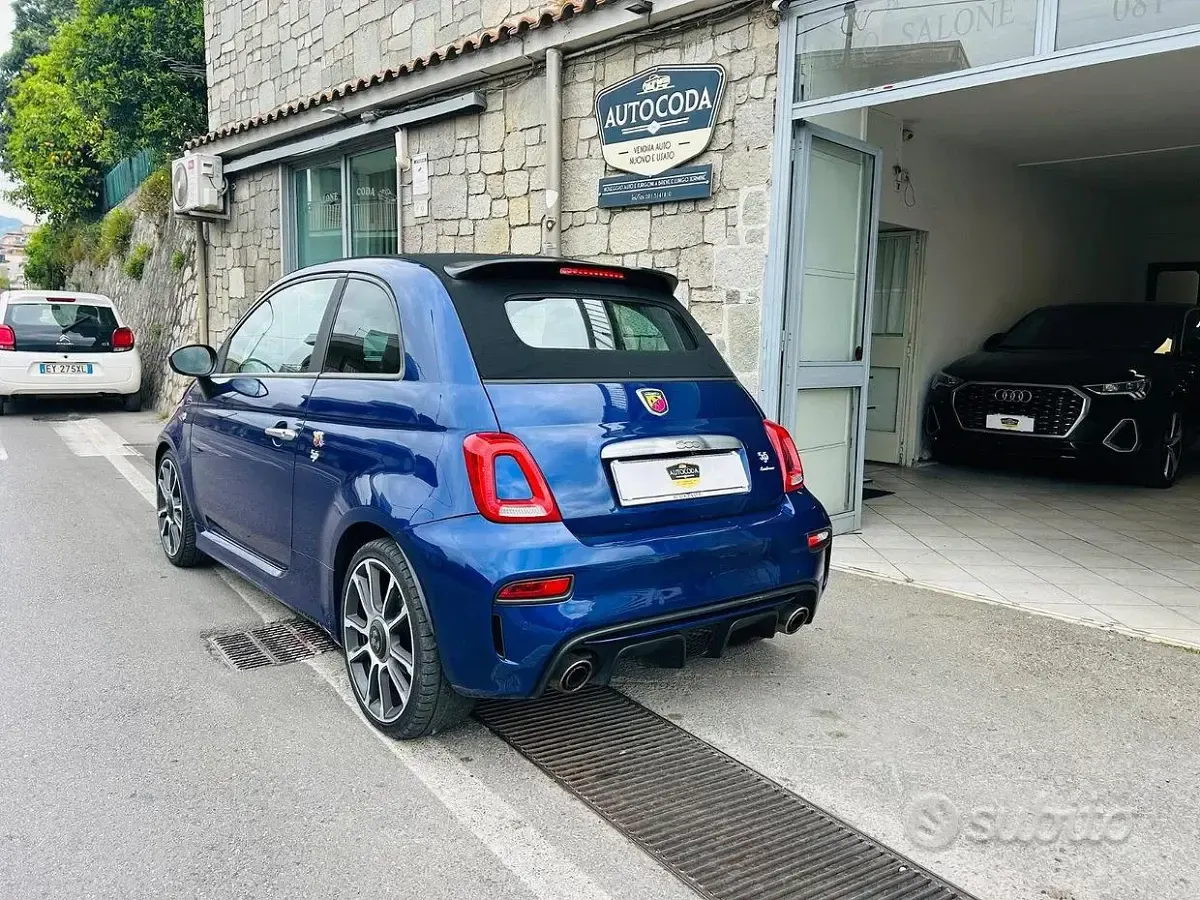 Usata Abarth 595 Turismo 135 CV (99 kW) 2016 Blu Cabrio