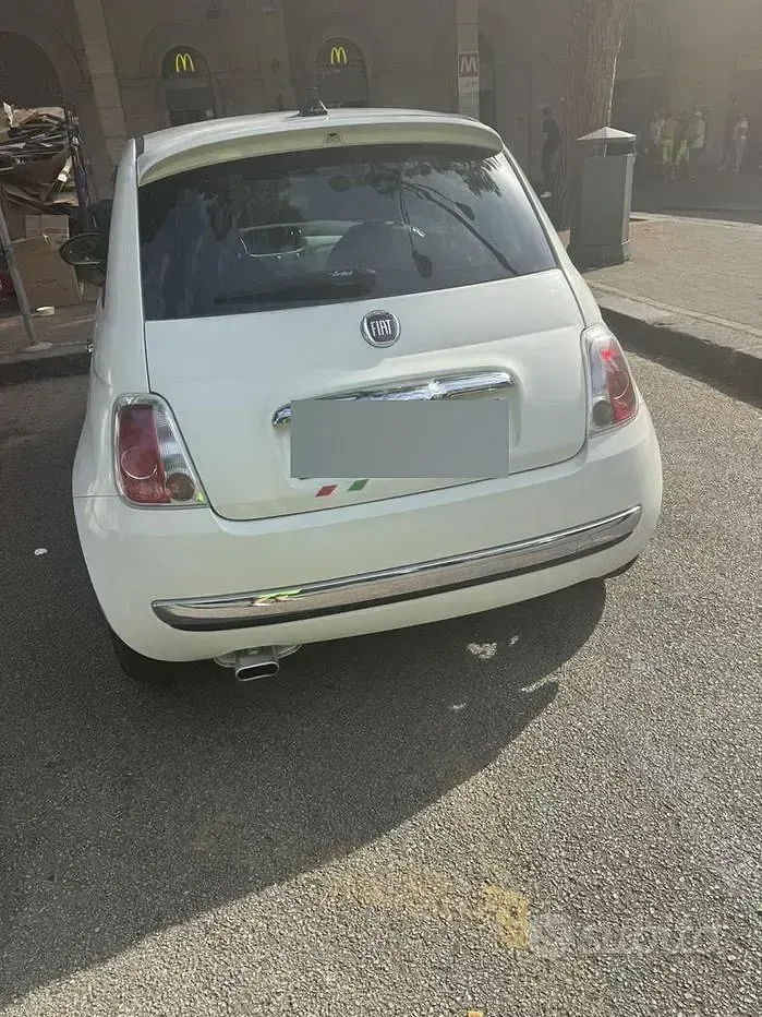 Usata Fiat 500 75 CV (55 kW) 2009 Bianco Cabrio