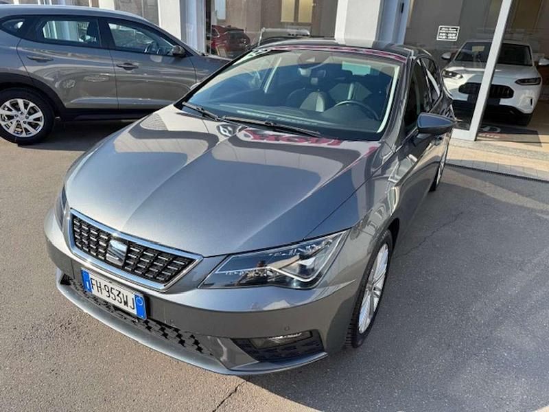Usata Seat Leon 116 CV (85 kW) 2017 Grigio Berlina