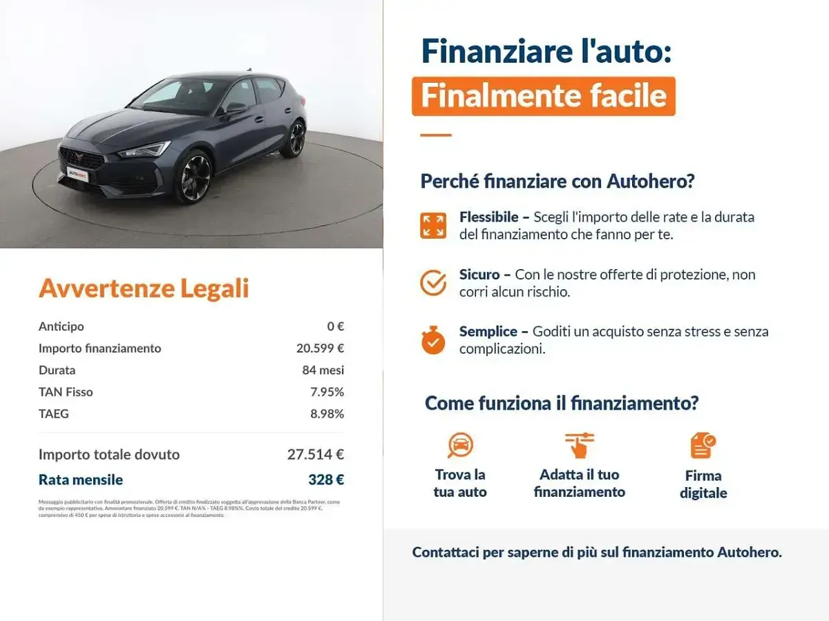 Usata Cupra Leon 150 CV (110 kW) 2022 Nero Berlina