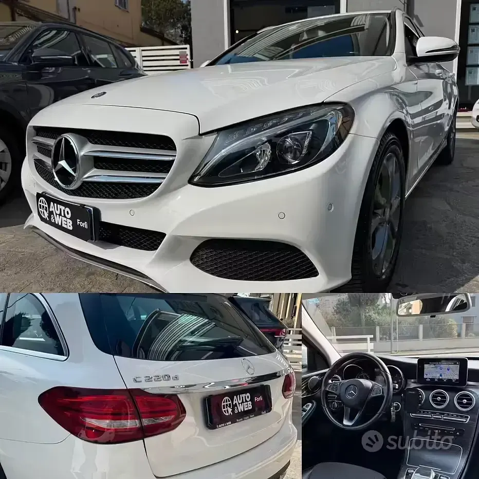 Usata Mercedes C220 170 CV (125 kW) 2016 Bianco Station wagon