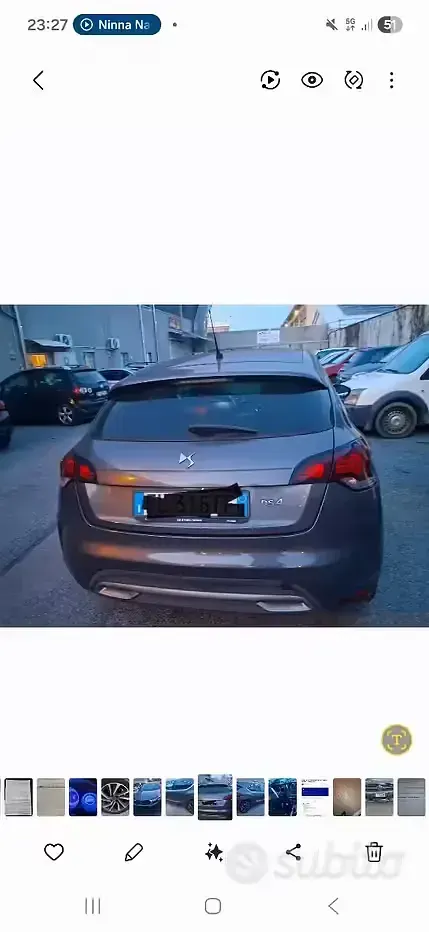 Usata DS Automobiles DS4 So Chic 131 CV (96 kW) 2017 Grigio Berlina