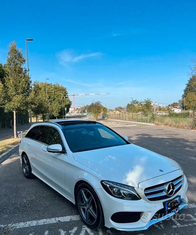 Usata Mercedes C200 2015 Bianco Station wagon