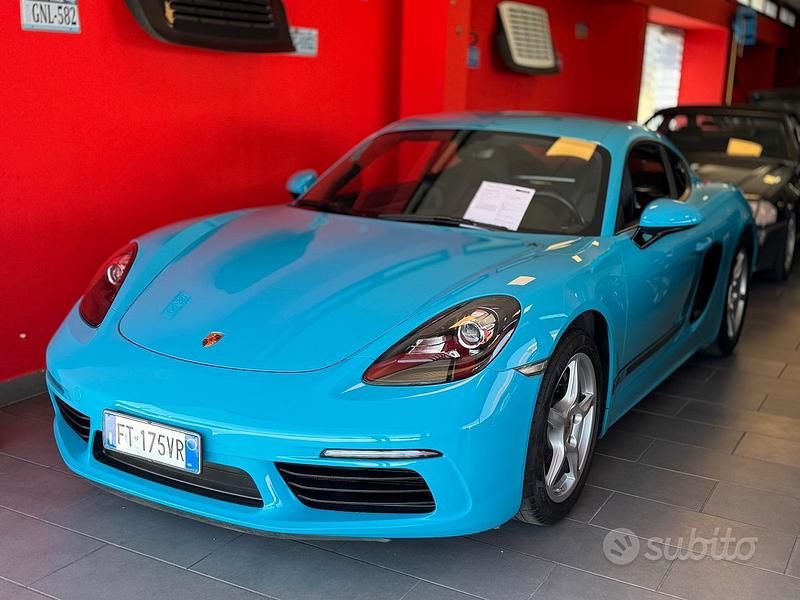 Usata Porsche 718 Cayman 300 CV (220 kW) 2019 Blu Coupé