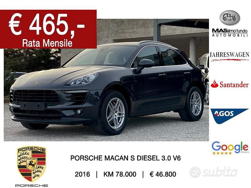 Grigio Usata 2016 Porsche Macan SUV | 44.900 € (Buon prezzo) - Immagine 1/4