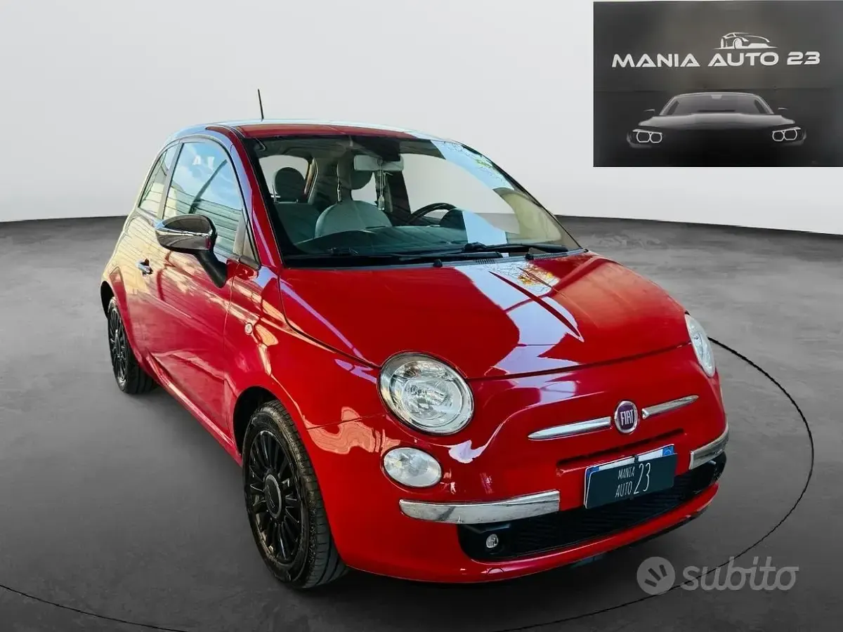 Usata Fiat 500 Lounge 69 CV (50 kW) 2014 Rosso Berlina