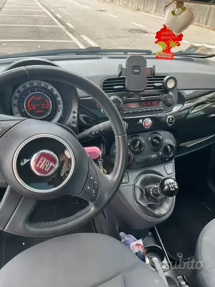 Usata Fiat 500 Lounge 69 CV (50 kW) 2014 Nero Berlina