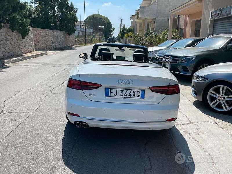 Usata Audi A5 Cabriolet Design 190 CV (139 kW) 2017 Bianco Cabrio