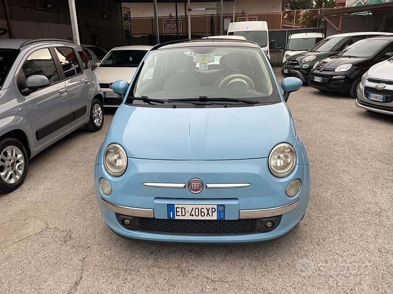 Usata Fiat 500 Lounge 85 CV (62 kW) 2010 Blu Berlina