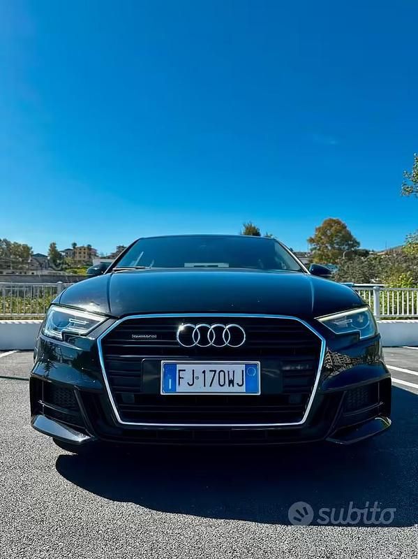 Usata Audi A3 S-Line 184 CV (135 kW) 2017 Nero Berlina