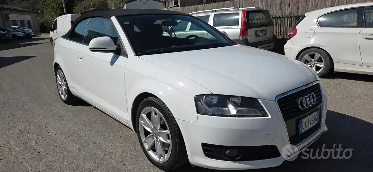 Usata Audi A3 Cabriolet Ambition 105 CV (77 kW) 2009 Bianco Cabrio