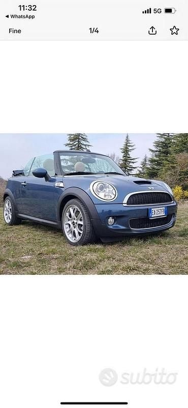 Usata Mini Cooper S Cabriolet 2010 Blu Cabrio