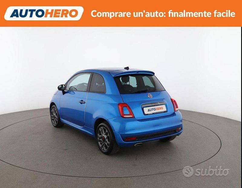 Usata Fiat 500 S 70 CV (51 kW) 2018 Blu Utilitaria