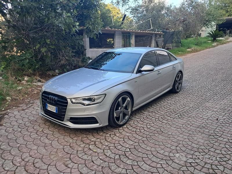 Grigio Usata 2014 Audi A6 S-Line Tre volumi | 11.500 € (Buon prezzo) - Immagine 1/4
