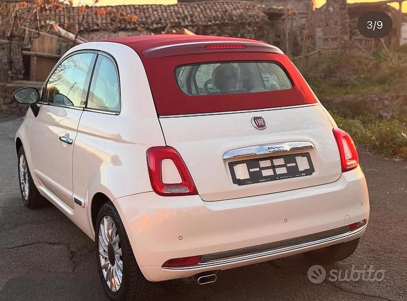 Usata Fiat 500C 95 CV (69 kW) 2016 Bianco Cabrio