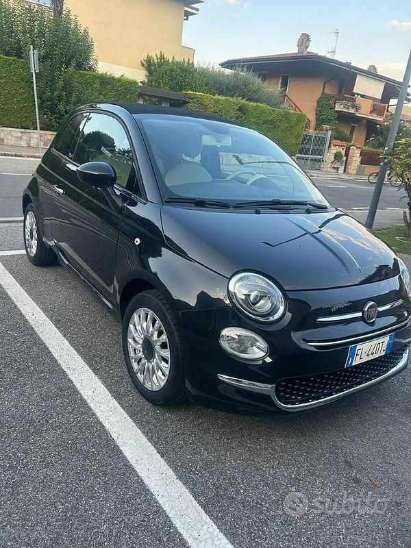 Usata Fiat 500C Lounge 69 CV (50 kW) 2017 Nero Cabrio