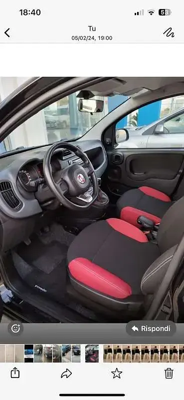 Usata Fiat Panda Easy 69 CV (50 kW) 2016 Nero Utilitaria