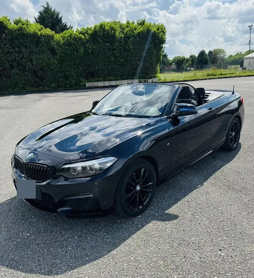 Usata BMW 218 M Sport 136 CV (100 kW) 2021 Nero Cabrio