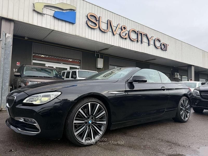 Usata BMW 640 Cabriolet 313 CV (230 kW) 2017 Nero Cabrio