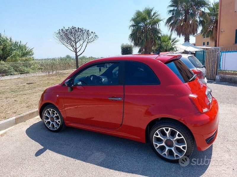 Usata Fiat 500S S 75 CV (55 kW) 2016 Rosso Berlina