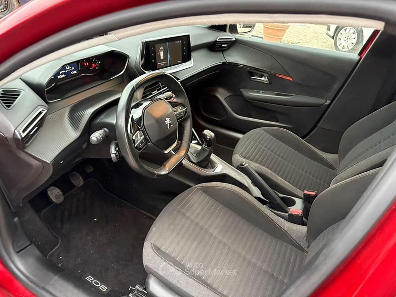 Usata Peugeot 208 75 CV (55 kW) 2021 Rosso Utilitaria