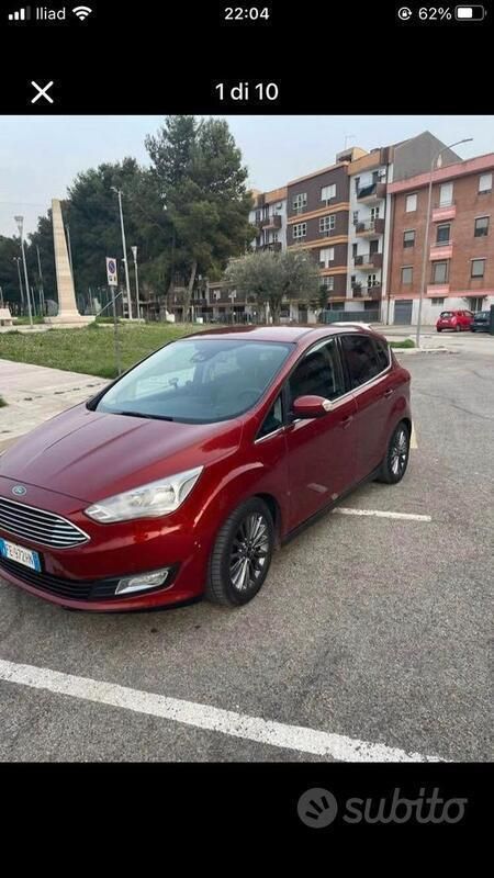 Rosso Usata 2017 Ford C-MAX ST-Line Monovolume | 7199 € (Buon prezzo) - Immagine 1/4
