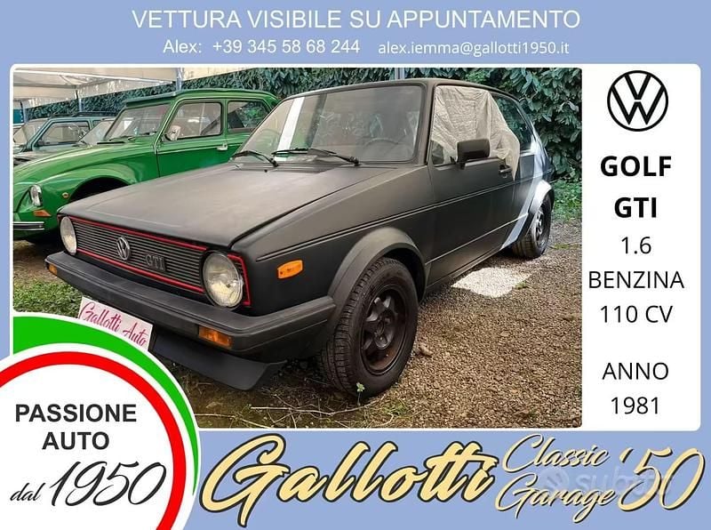 Usata VW Golf I GTI 1981 Utilitaria