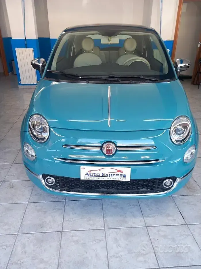 Usata Fiat 500 69 CV (50 kW) 2017 Blu Utilitaria