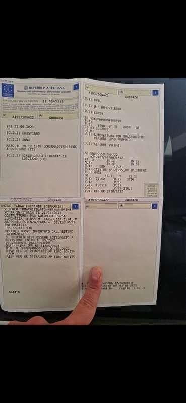 Usata Opel Corsa Elegance 75 CV (55 kW) 2022 Bianco Berlina