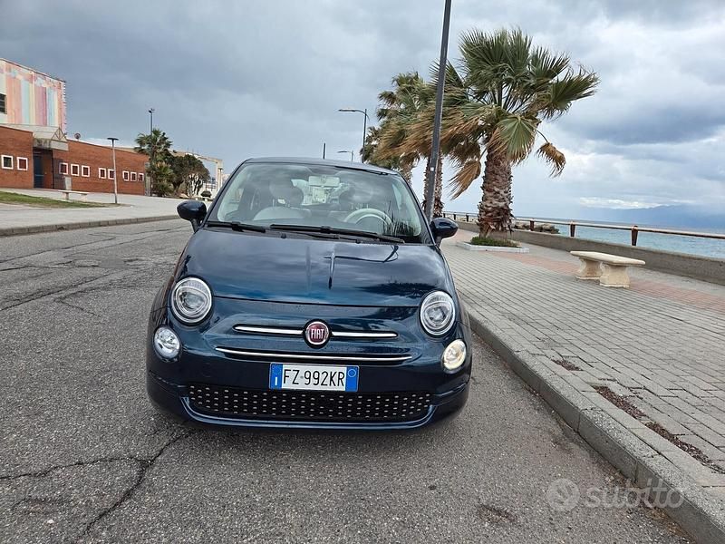 Usata Fiat 500 Lounge 69 CV (50 kW) 2019 Blu Berlina