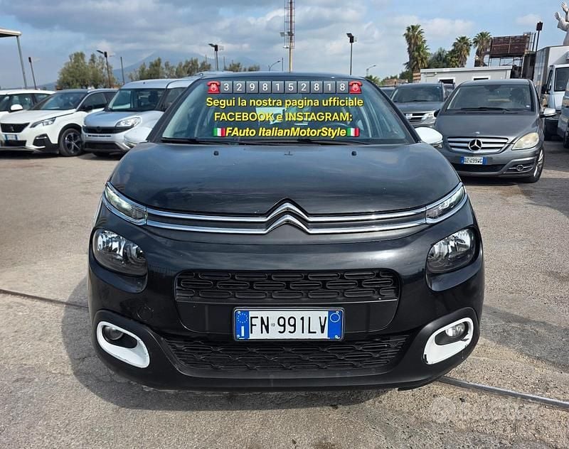 Usata Citroën C3 Shine 75 CV (55 kW) 2018 Nero Utilitaria