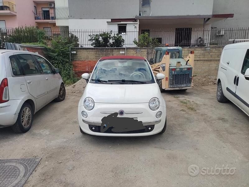 Usata Fiat 500 69 CV (50 kW) 2010 Bianco Cabrio