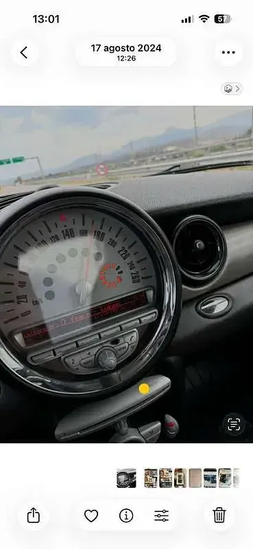 Usata Mini Cooper D 109 CV (80 kW) 2009 Nero Utilitaria