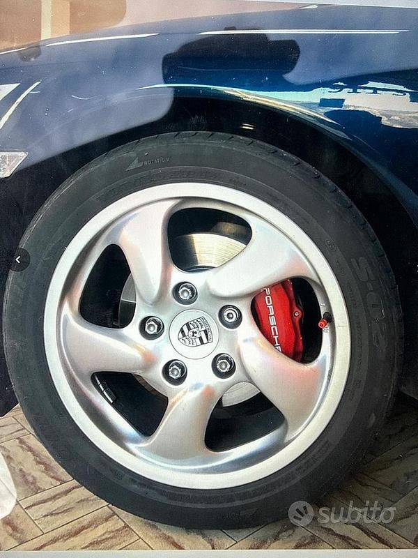 Usata Porsche Boxster 1997 Blu Cabrio