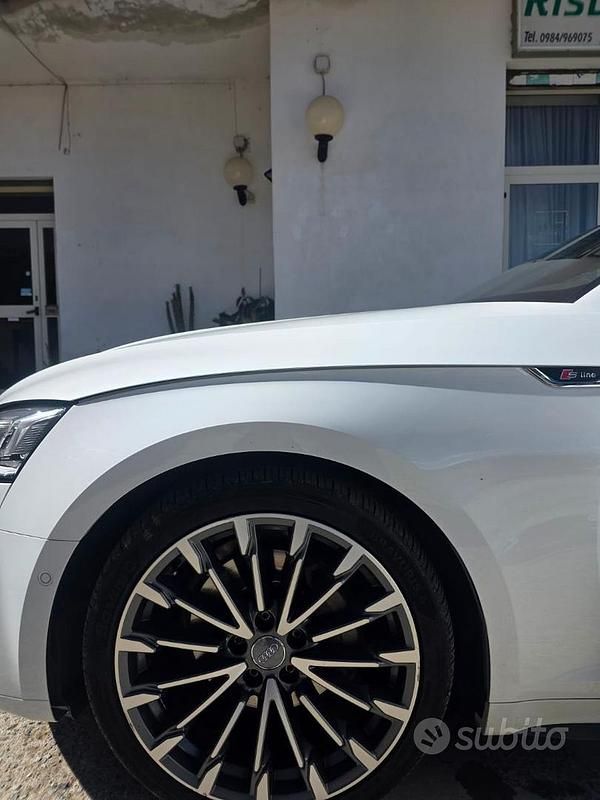 Usata Audi A5 S-Line 190 CV (139 kW) 2019 Bianco Coupé