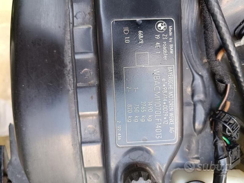 Usata BMW Z3 118 CV (86 kW) 2001 Nero Cabrio