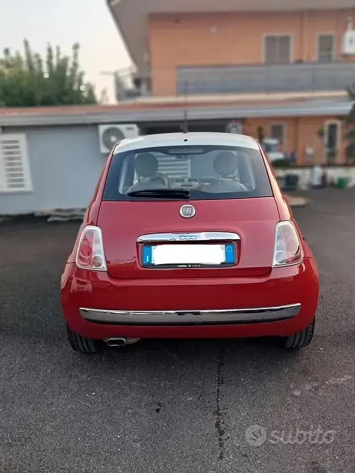Usata Fiat 500 Lounge 69 CV (50 kW) 2011 Rosso Berlina