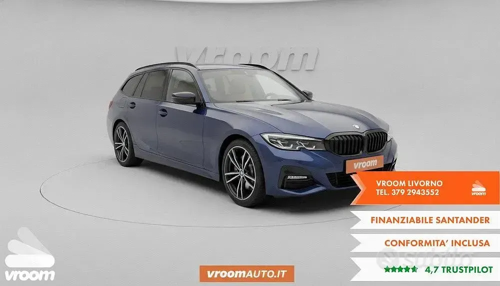 Usata BMW 330 M Sport 265 CV (194 kW) 2019 Blu/azzurro Station wagon