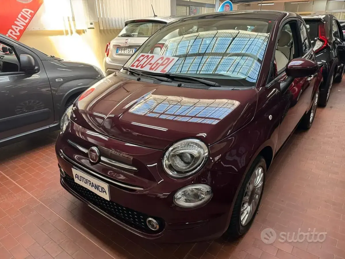 Usata Fiat 500 Lounge 69 CV (50 kW) 2018 Rosso Berlina