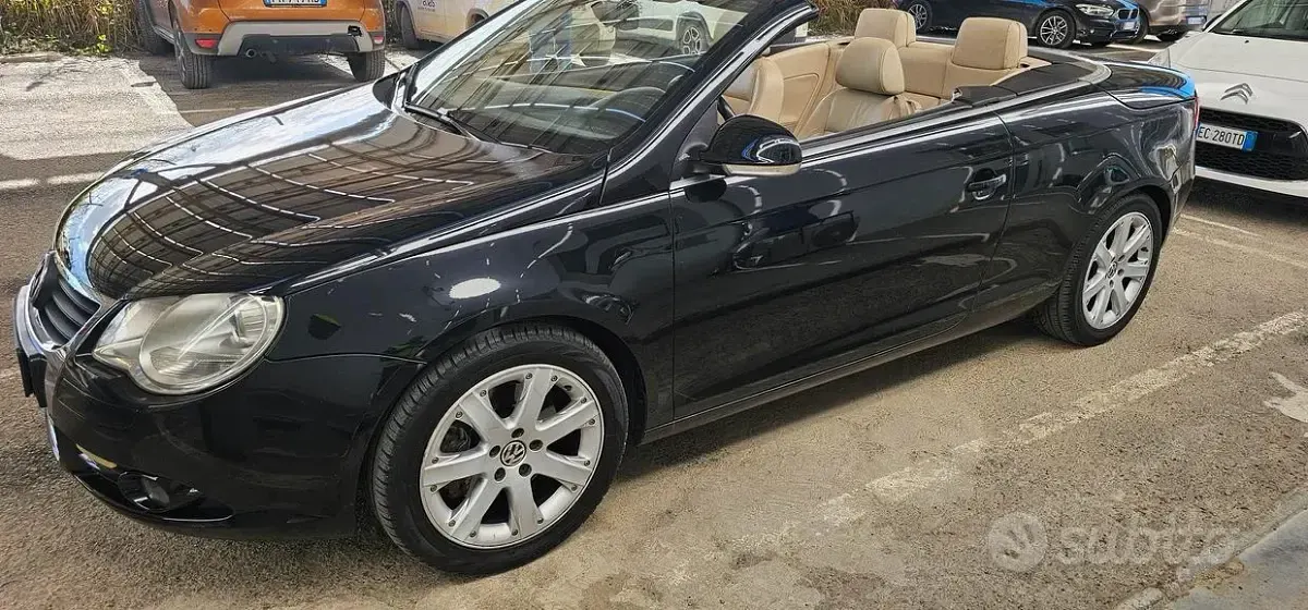 Usata VW Eos 140 CV (102 kW) 2007 Nero Cabrio