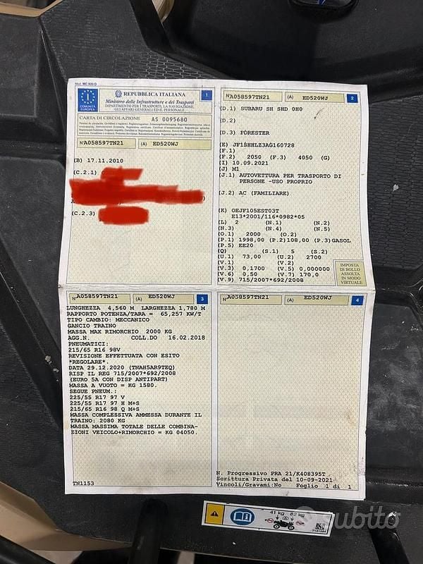 Bianco Usata 2010 Subaru Forester Trend SUV | 3000 € (Super prezzo) - Immagine 1/4