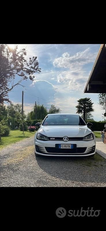 Usata VW Golf VII GTD 184 CV (135 kW) 2016 Bianco Berlina