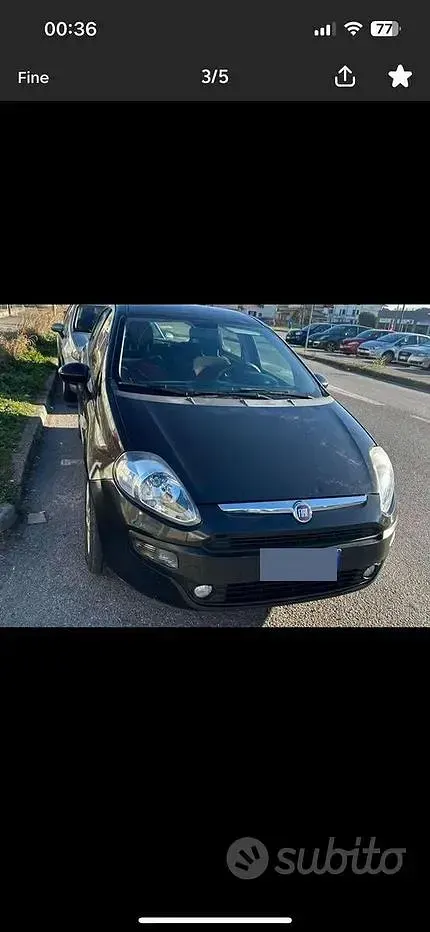 Usata Fiat Punto Evo Dynamic 86 CV (63 kW) 2018 Nero Utilitaria