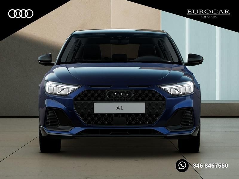 Nuova Audi A1 Design 116 CV (85 kW) 2025 Blu navarra metallizzato nero mito metal Berlina