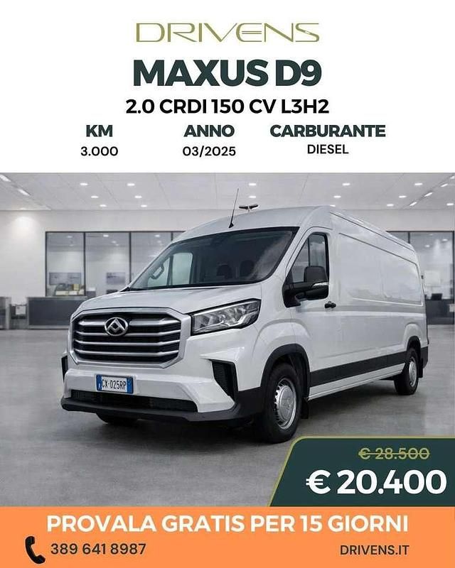 Usata Maxus V90 150 CV (110 kW) 2025 Bianco Furgone