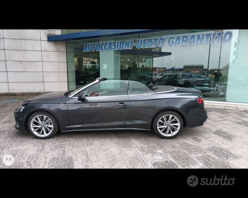 Usata Audi A5 Cabriolet Advanced 190 CV (139 kW) 2020 Grigio scuro pastello Cabrio