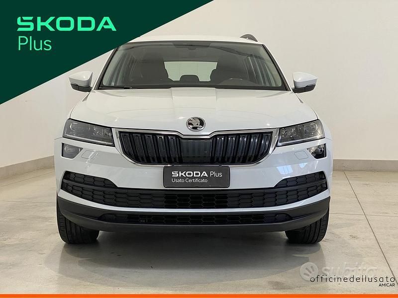Usata Skoda Karoq Executive 116 CV (85 kW) 2021 2y bianco luna metallizzato SUV