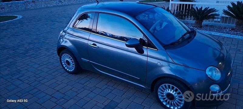 Usata Fiat 500 Lounge 95 CV (69 kW) 2011 Grigio Berlina